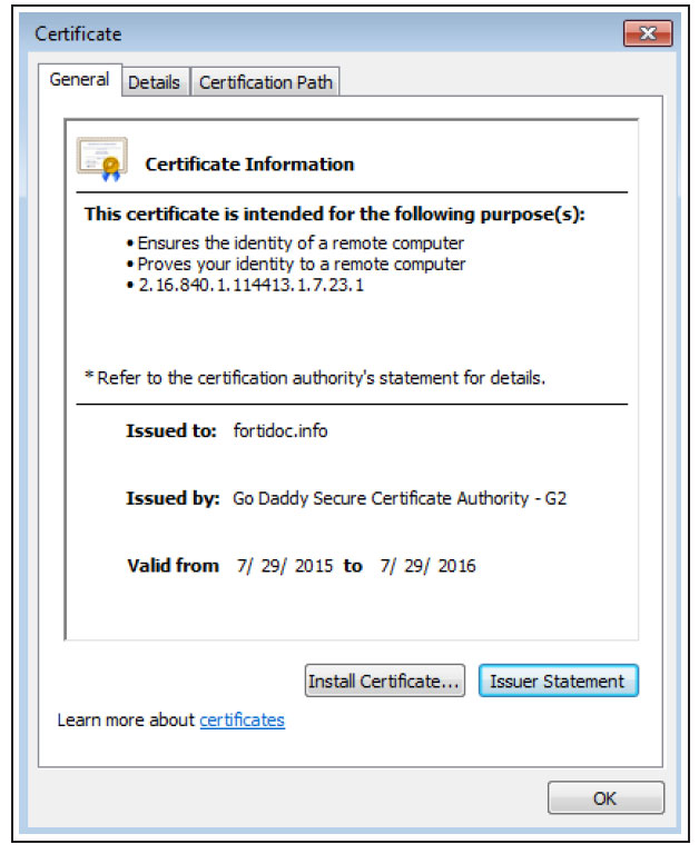 Import certificate. Valid Certification Path. Remote connection Certificate has expired or.